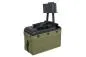 Preview: A&K elektrisches Box Mag für M249 Nachbauten Olive ca. 2000 Schuss