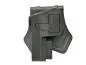 Preview: Amomax Universal Per-Fit Paddle Holster für Pistolen mit RIS/Red-Dot Black Rechtshänder
