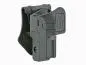 Preview: Amomax Universal Per-Fit Paddle Holster für Pistolen mit RIS/Red-Dot Black Rechtshänder