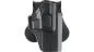 Preview: Umarex Polymer Paddle Holster Compact für GLOCK 17 / 19 etc. mit seitlichem Release-Button