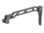 Preview: Curved Folding Skeleton Stock for Picatinny Rail Aluminium 328
