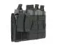 Preview: 8 Fields Triple 5.56 Mag/Pistol Pouch Panel (5 + 2) Black