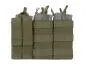 Preview: 8 Fields Triple 5.56 Mag/Pistol Pouch Panel (5 + 2) OD Olive