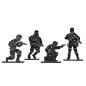 Preview: MINI TARGETS  / Ziele Metall - 4er Set Soldier