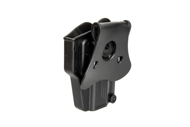 Amomax Universal Per-Fit Paddle Holster Black compatible with over 200 types of pistols left Hand