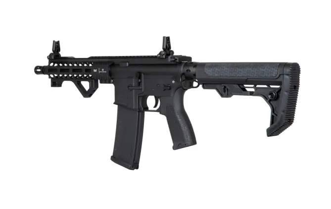 Specna Arms SA-E17 EDGE mit X-ASR Mosfet und Light Ops Schaft Black AEG 0,5 Joule - Kopie