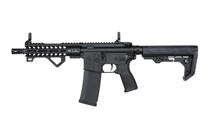 Specna Arms RRA & SI SA-E17 EDGE mit X-ASR Mosfet und Light Ops Schaft Black AEG 0,5 Joule