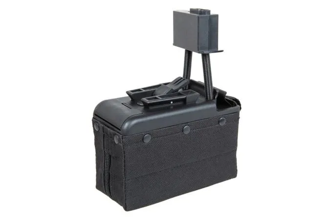 A&K elektrisches Box Mag für M249 Nachbauten Black ca. 2000 Schuss