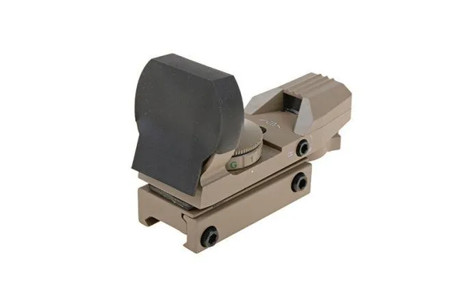 Theta Optics Open Reflex Sight Tan Red Dot