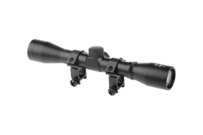 Theta Optics 4x32 Scope Black inkl. Cover