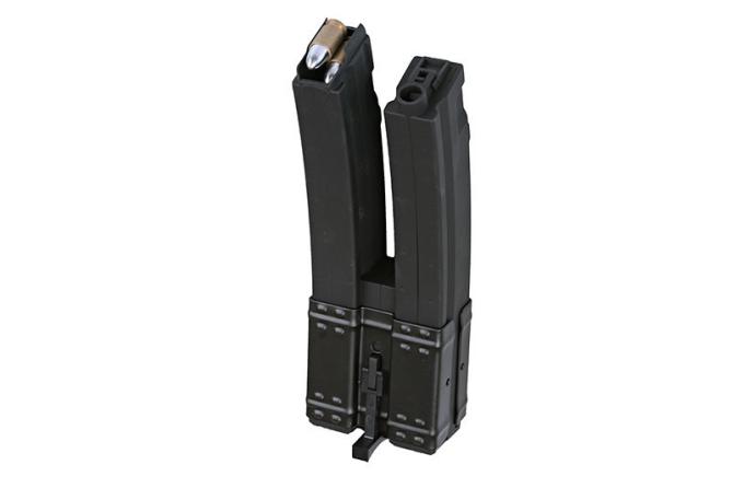 Cyma MP5 Double-High-Cap Kunststoff Magazin 560 Schuss mit Patronenimitat