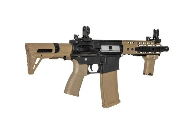 Specna Arms  SA-E12 PDW EDGE Carbine mit ASR Mosfet Half Tan AEG 0,5 Joule