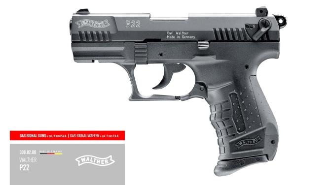 Walther P22Q 9mm P.A.K Black
