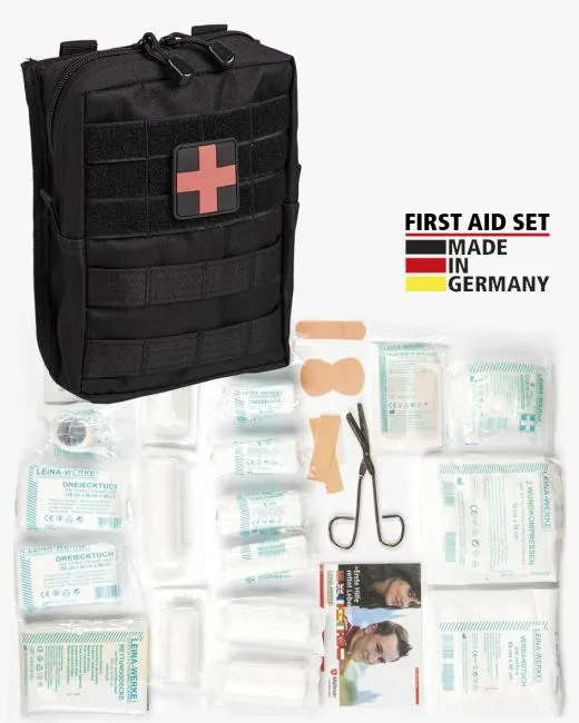 BLACK LARGE 43-PIECE FIRST AID SET LEINA