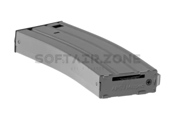APS Stahlblech High-Cap Magazin für M4/M16 300 Schuss Grey