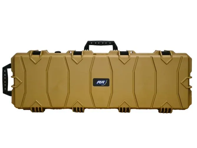 ASG GUN CASE 100x35x14 Stapelbar mit Rollen Tan