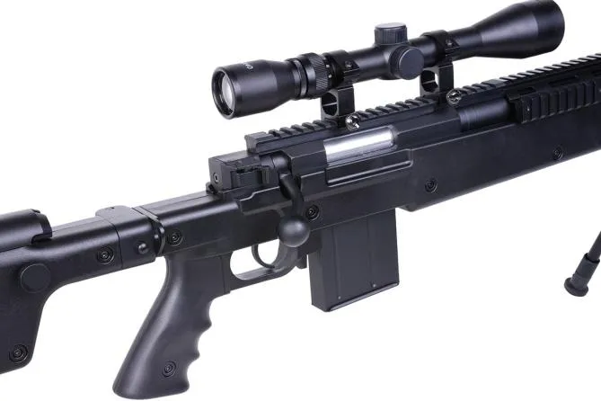 GSG 4406 Sniper Set Black Federdruck inkl. Scope 3-9x40 und BI-Pod