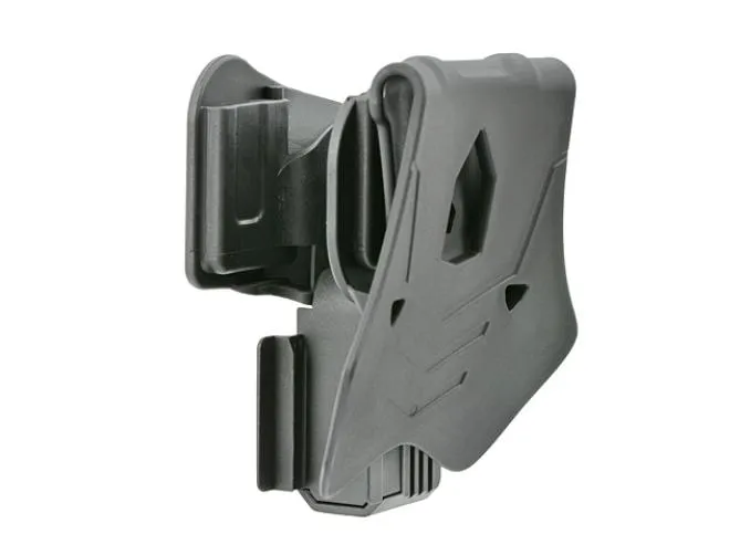 Amomax Universal Per-Fit Paddle Holster für Pistolen mit RIS/Red-Dot Black Rechtshänder