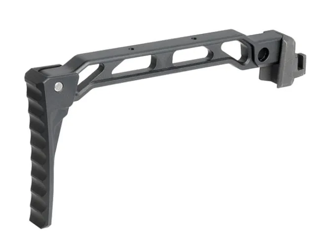 Curved Folding Skeleton Stock for Picatinny Rail Aluminium 328