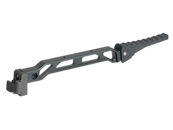Curved Folding Skeleton Stock for Picatinny Rail Aluminium 328