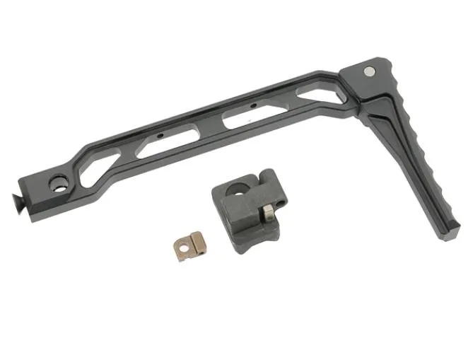 Curved Folding Skeleton Stock for Picatinny Rail Aluminium 328