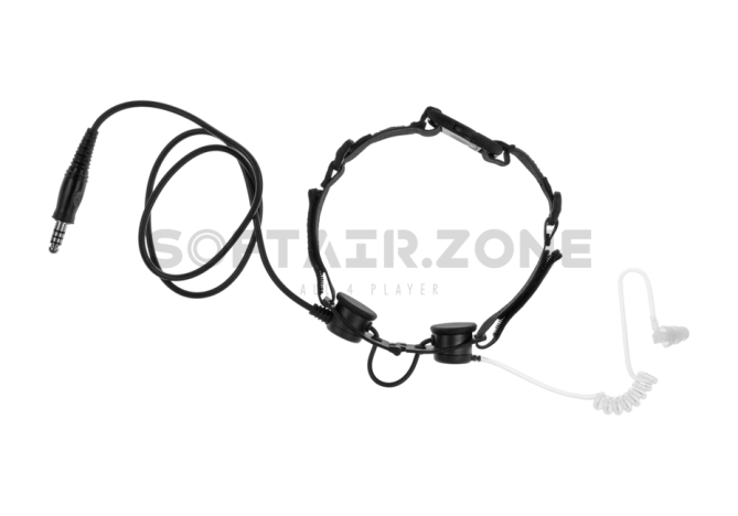 Z-Tactical Kehlkopf Micro mit Ohrhöhrer transparent