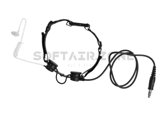 Z-Tactical Throat-Mic with Earpiece transparent