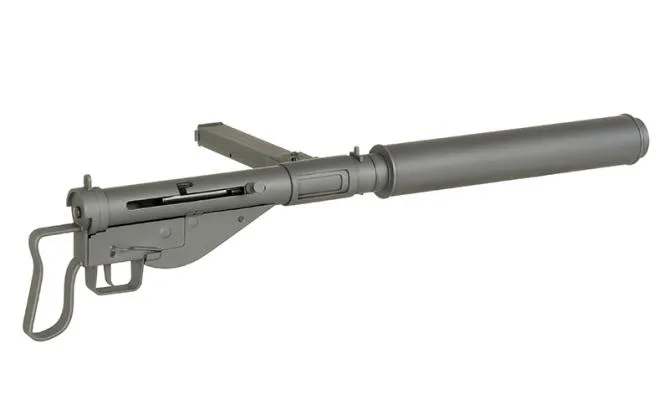 AGM STEN GUN MKII SOE Edition mit Silencer inkl. Tracer / X-ASR 0,5 Joule AEG ab 14j.