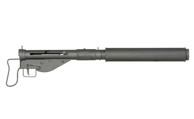 AGM STEN GUN MKII SOE Edition mit Silencer inkl. Tracer / X-ASR 0,5 Joule AEG ab 14j.