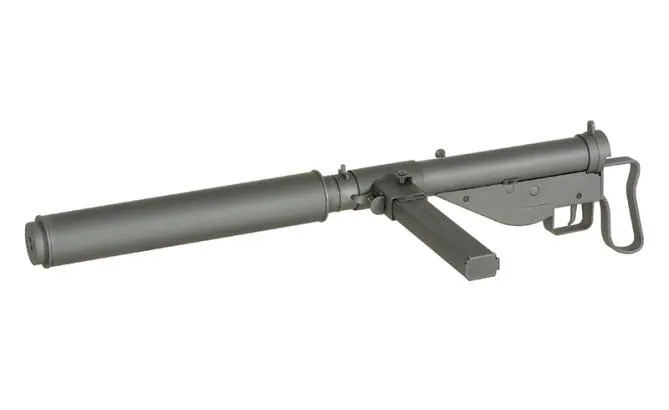 AGM STEN GUN MKII SOE Edition mit Silencer inkl. Tracer / X-ASR 0,5 Joule AEG ab 14j.