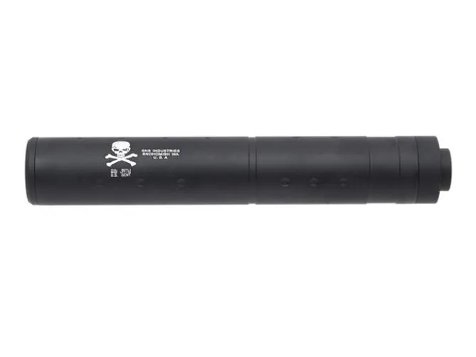 Big Dragon Silencer 196mm Skull LOGO Black