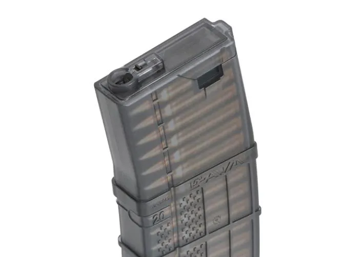Cyma (EMG) 190 Schuss Mid-Cap 5.56 Optik Transparent AR15/M4