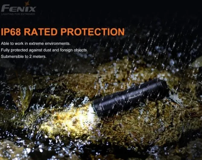Fenix E01 V2.0 Flashlight - Black