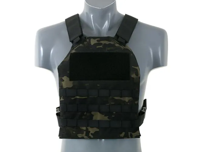 Einfacher Plattenträger mit Dummy-Weichplatteneinsätzen - Multicam Black