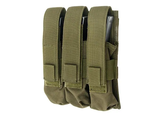 Triple magazine pouch OD suitable for MP5 3-6 Magazines