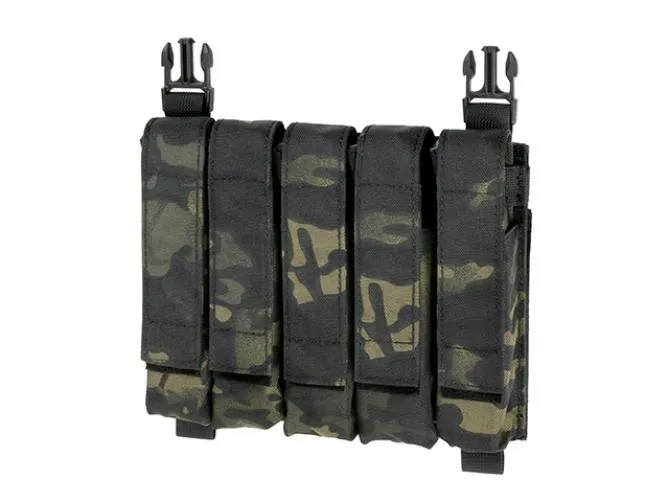 SMG Hybrid Mag Pouch 5 Mags Mulicam Black suitable for MP5 Series