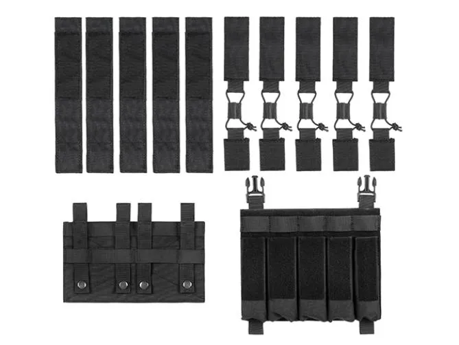 SMG Hybrid Mag Pouch 5 Mags Mulicam Black suitable for MP5 Series