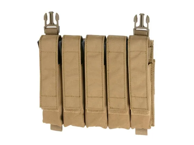 SMG Hybrid Mag Pouch 5 Mags Tan suitable for MP5 Series