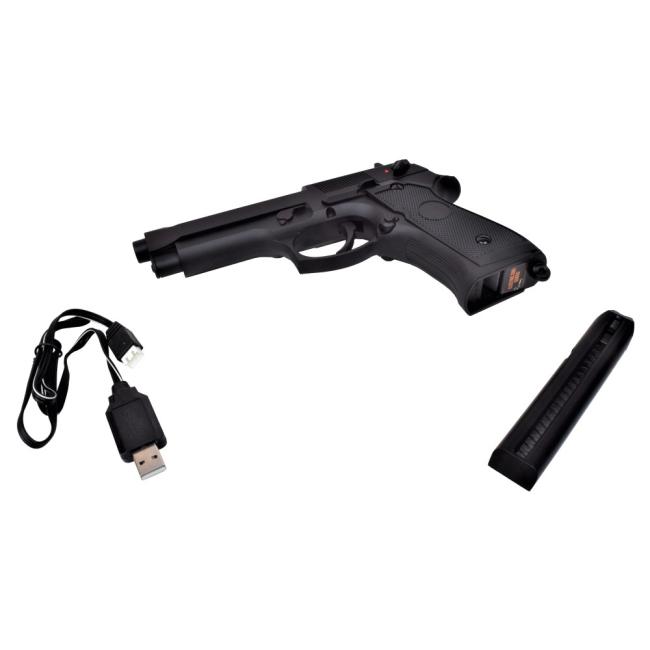 Cyma  CM126/Mod.92 AEP Pistole mit Mosfet und Li-Po + Ladegerät Black 0,5 Joule