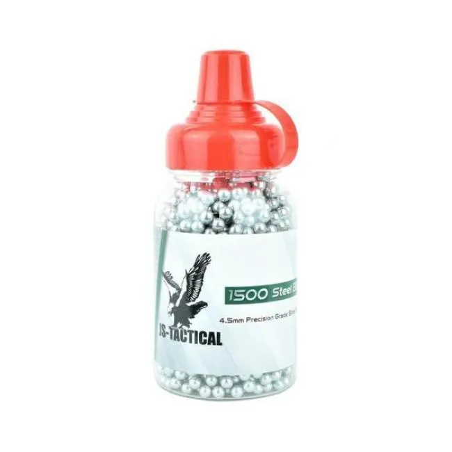 JS-Tactical 4,5mm Precision Grade Steel BB´s 1500 Pieces Bottle