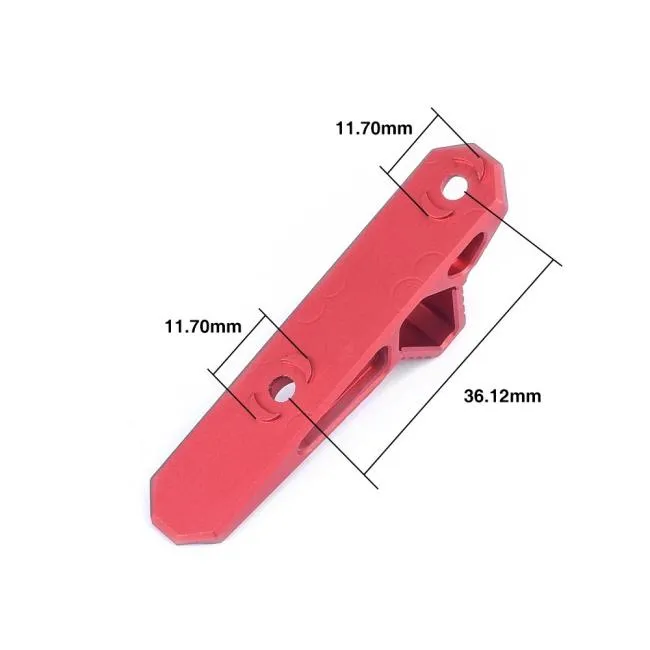 Metal Hand Stop Keymod/M-Lok Red