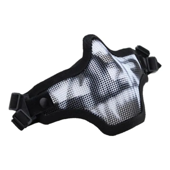 Invader Gear Steel Half Face Mask BLACK/SKULL