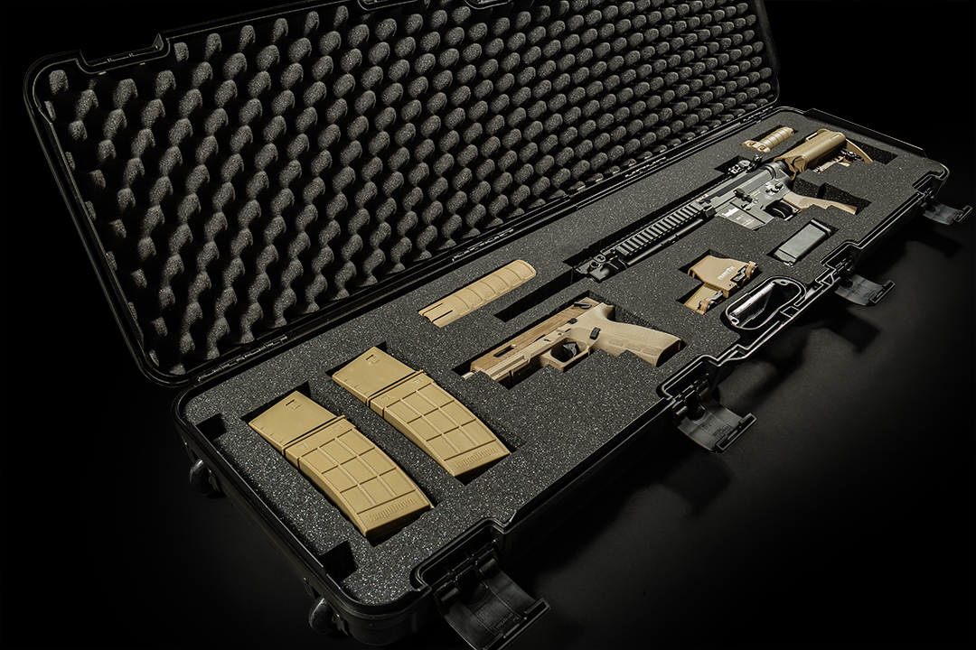 Softair Shop, Airsoft Gewehre und Softair Pistolen ab 14J - Evolution  Waffenkoffer mit Rollen 117,5x29x12 Black