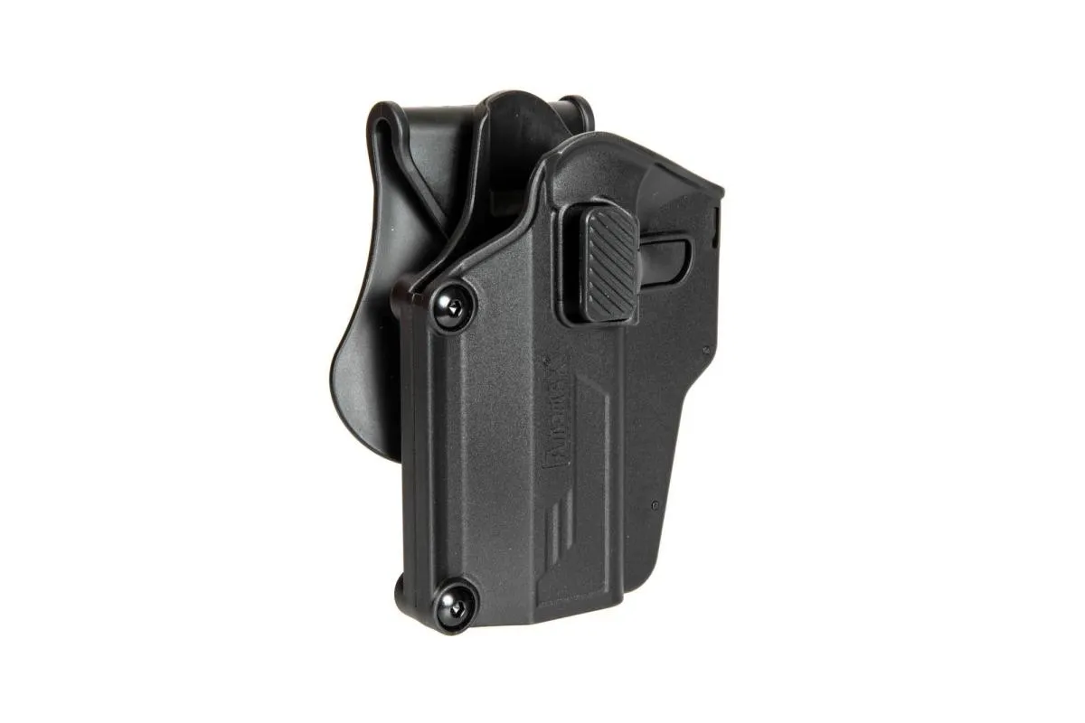 Amomax Universal Per-Fit Paddle Holster Black compatible with over 200 types of pistols left Hand