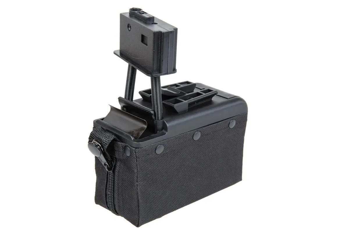 A&K elektrisches Box Mag für M249 Nachbauten Black ca. 2000 Schuss