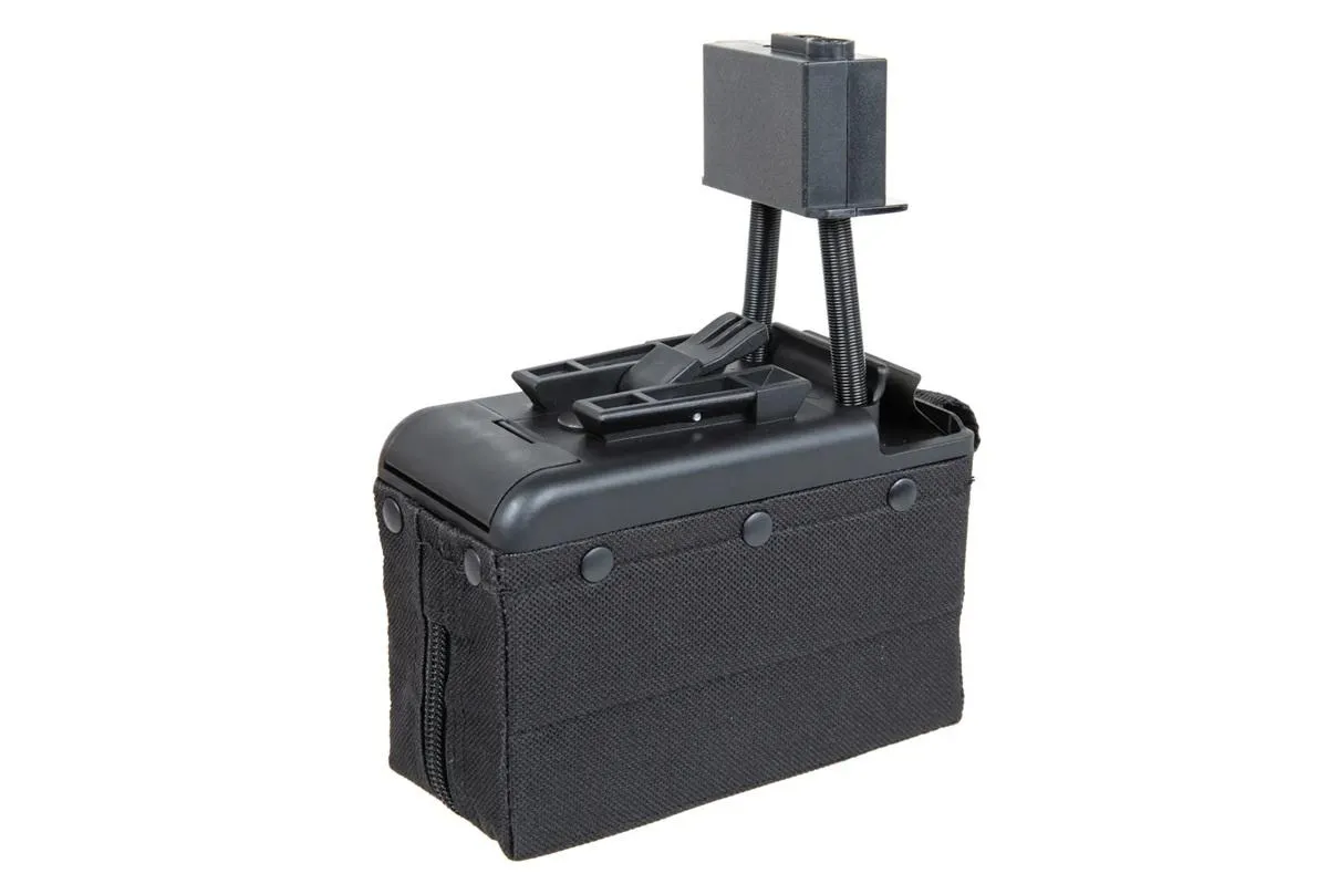 A&K elektrisches Box Mag für M249 Nachbauten Black ca. 2000 Schuss