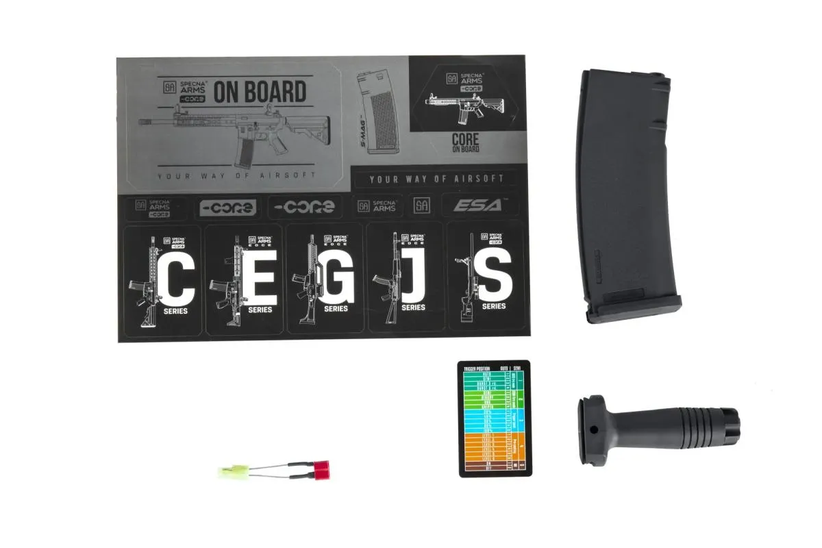 Specna Arms SA-C04 Core Carbine Black with Hal ETU + Mosfet AEG 0,5 Joule from 14J