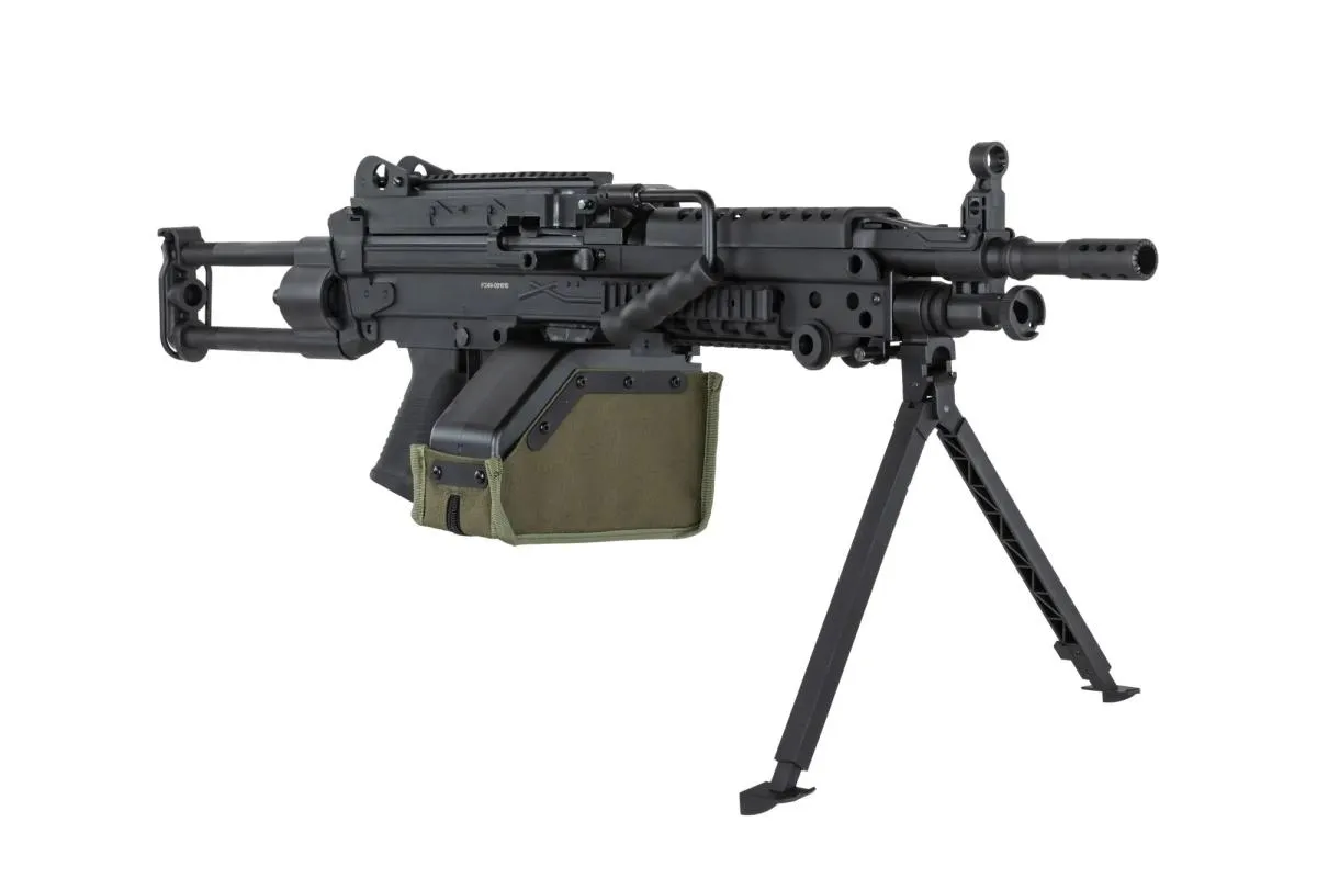 Specna Arms SA-F249 Para Flex Maschine Gun Black AEG 0,5 Joule mit Gate X-ASR Mosfet