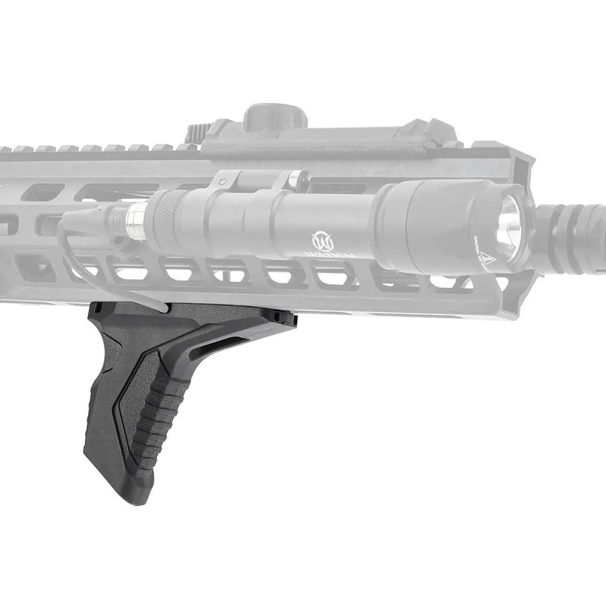 LINK ANGLED HAND STOP FOR M-LOK/KEYMOD SYSTEMS BLACK