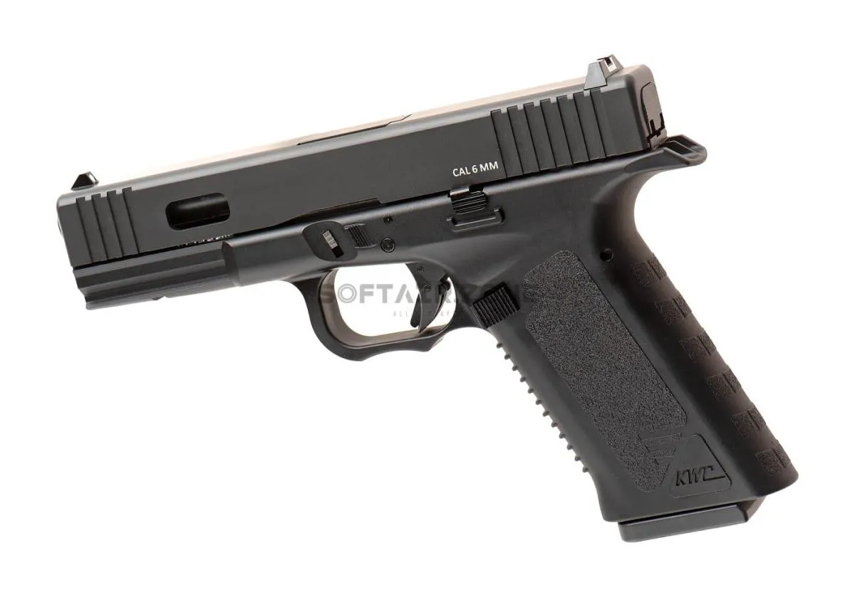 KWC17 Black Barrel Version CO2 Full Metal